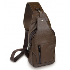 Сумка чоловіча шкіряна через плече Vintage Коричнева