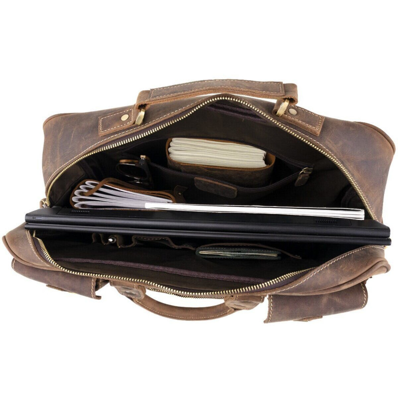 Сумка мужская многофункциональная Vintage Коричневая