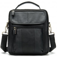 Сумка чоловіча флотар Vintage Чорна