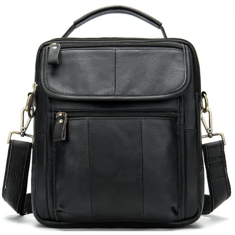 Сумка чоловіча флотар Vintage Чорна