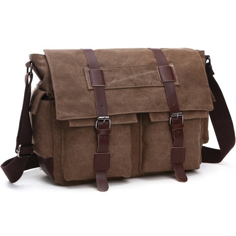 Сумка на плече текстильна Vintage Коричнева