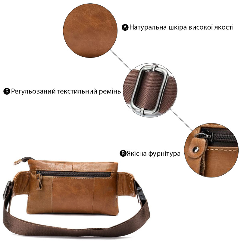 Сумка на пояс Vintage Руда