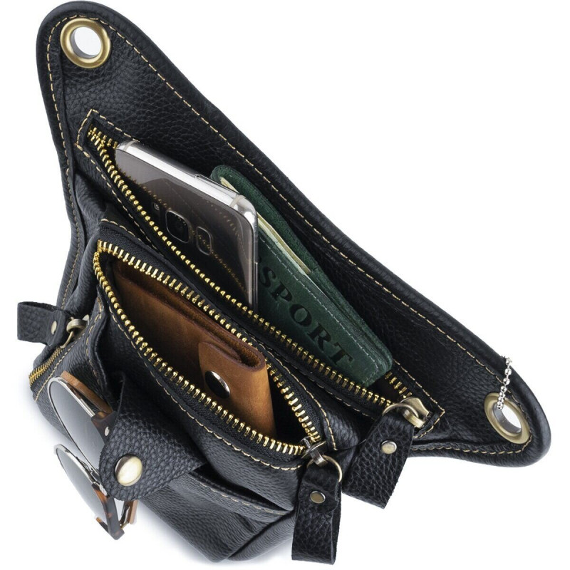 Сумка на пояс Vintage Чорна