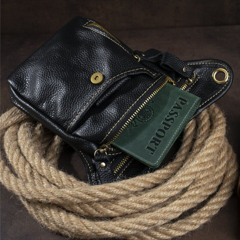 Сумка на пояс Vintage Чорна