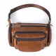 Сумка на пояс об'ємна Vintage Коричнева