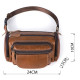 Сумка на пояс об'ємна Vintage Коричнева