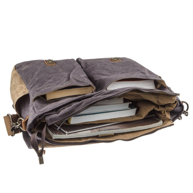 Сумка текстильная Vintage Серая