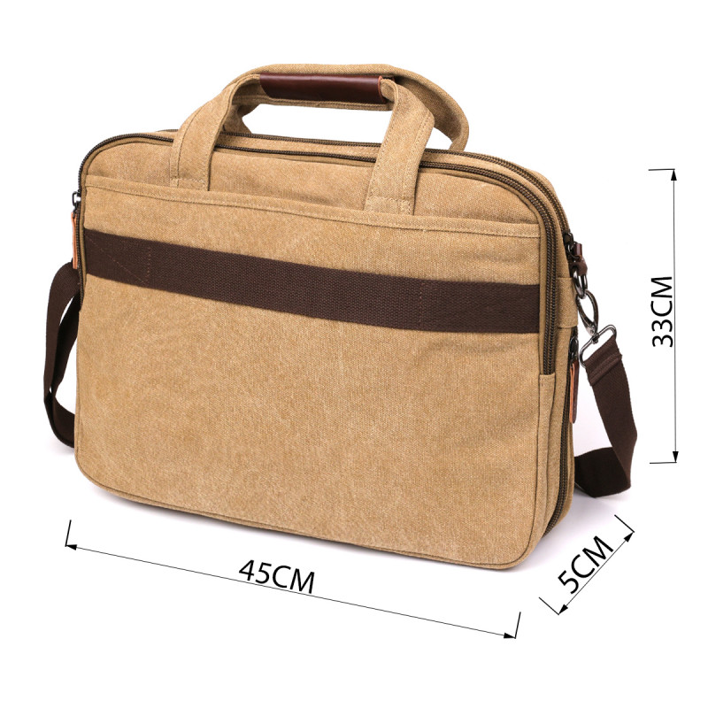 Сумка текстильная для ноутбука Vintage Хаки