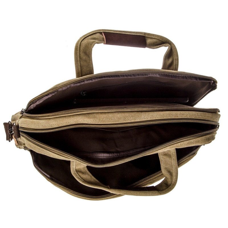 Сумка текстильная для ноутбука Vintage Хаки