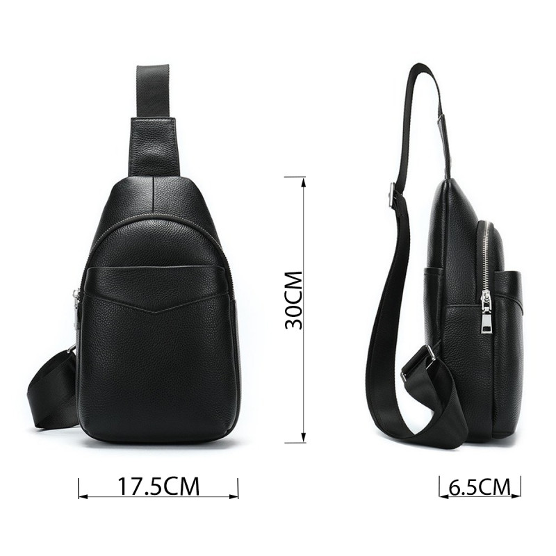 Сумка через плечо мужская Vintage Черная