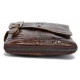 Сумка-мессенджер тиснение под экзотику Vintage Коричневая