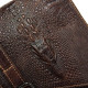 Сумка-мессенджер тиснение под экзотику Vintage Коричневая