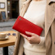 Женский вместительный кошелек ST Leather Красный