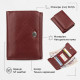 Компактный женский бумажник на кнопке ST Leather Темно-красный