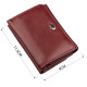 Компактный женский бумажник на кнопке ST Leather Темно-красный