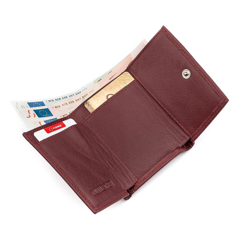 Гаманець ST Leather (ST) шкіряний Бордовий