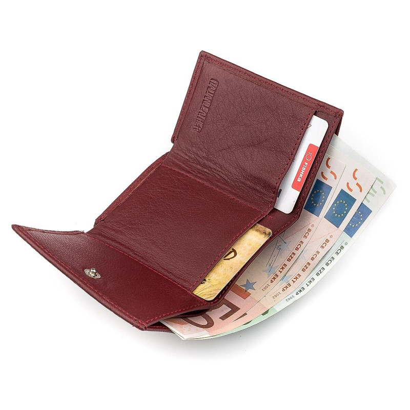 Гаманець ST Leather (ST) шкіряний Бордовий
