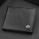 Мужской купюрник ST Leather (ST) кожаный Черный