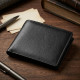 Мужской купюрник ST Leather (ST) кожаный Черный