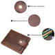 Портмоне в два складання на кнопці Vintage Коричневе