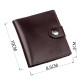 Портмоне вертикальное мужское кожаное SHVIGEL Коричневое