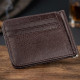 Стильний чоловічий Затискач ST Leather Коричневий