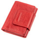Суворе портмоне жіноче з гладкої шкіри GRANDE PELLE Червоне