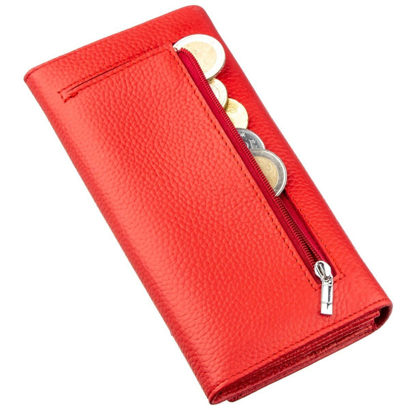 Чудесный женский кошелек ST Leather Красный