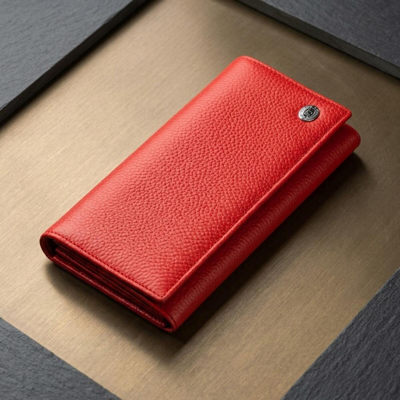 Чудовий жіночий гаманець ST Leather Червоний