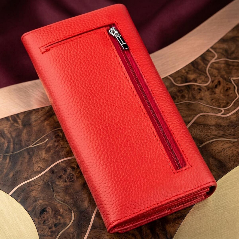 Чудовий жіночий гаманець ST Leather Червоний