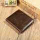 Портмоне шкіряне компактне Vintage Коричневе