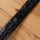 Ремень-автомат CROCODILE LEATHER из натуральной кожи крокодила (каймана) Черный