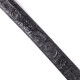 Ремень-автомат CROCODILE LEATHER из натуральной кожи крокодила (каймана) Черный