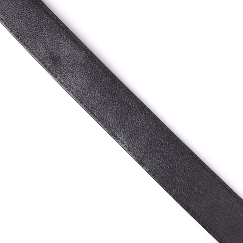 Ремень-автомат CROCODILE LEATHER из натуральной кожи крокодила (каймана) Черный