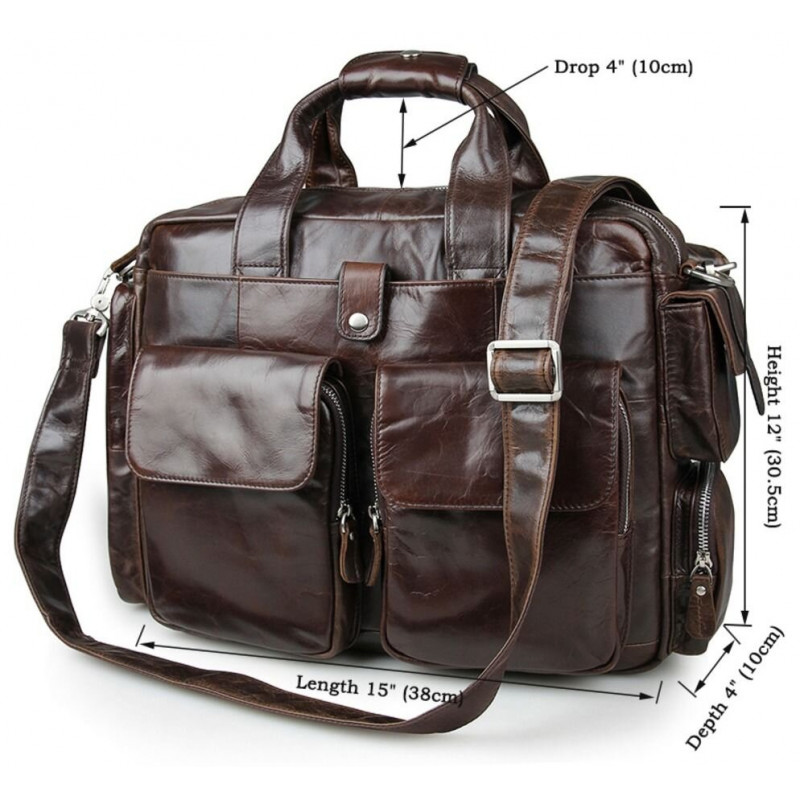 Сумка чоловіча Vintage Коричнева