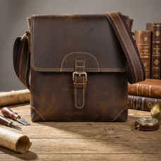 Чоловіча сумка для документів та міста Vintage Коричнева