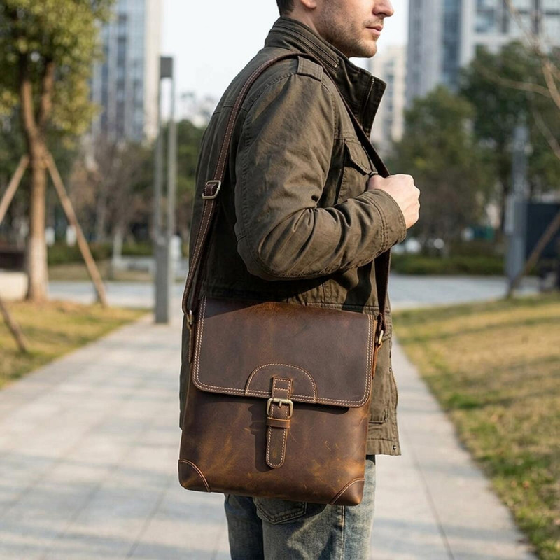 Чоловіча сумка для документів та міста Vintage Коричнева