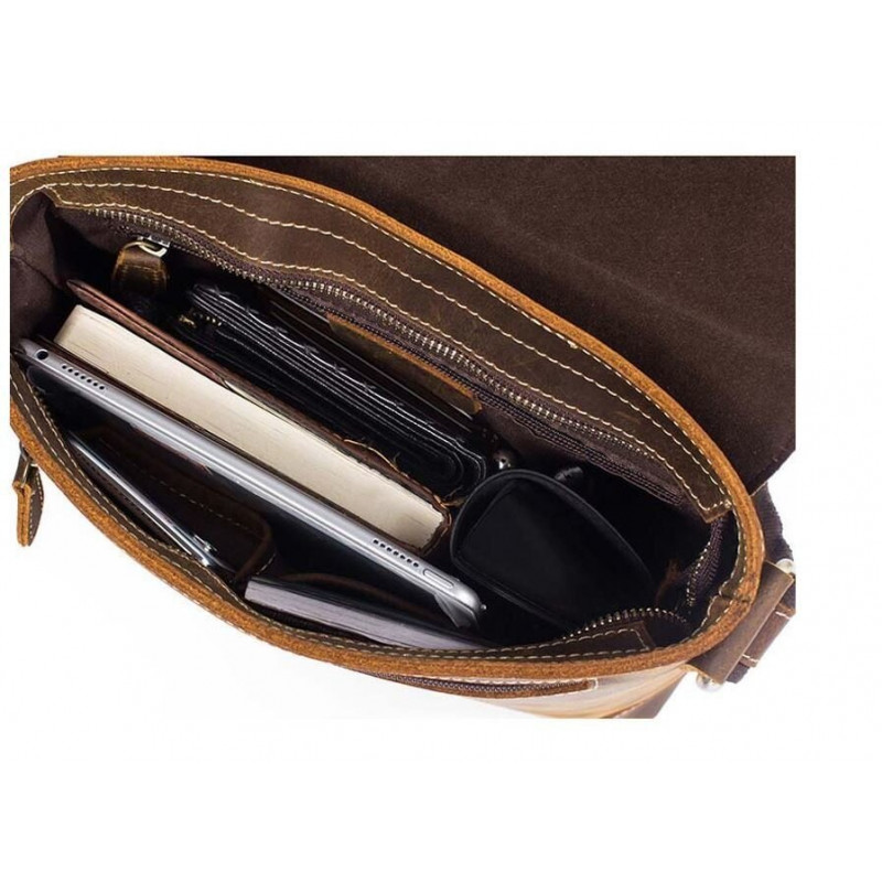 Чоловіча сумка для документів та міста Vintage Коричнева