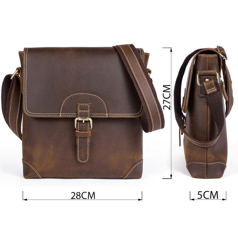 Сумка чоловіча Vintage Коричнева