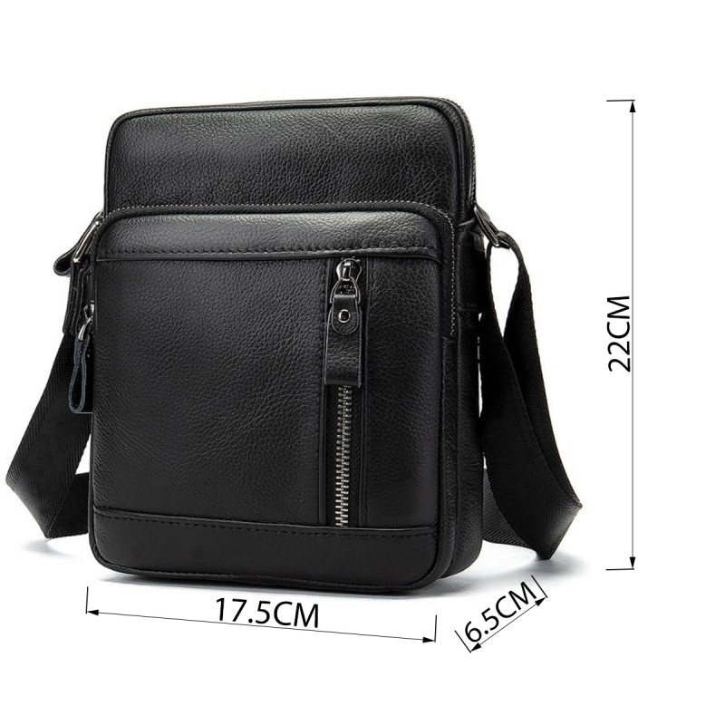 Сумка чоловіча Vintage Чорна