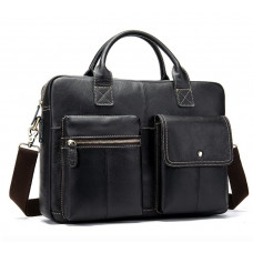 Сумка мужская под ноутбук Vintage Черная