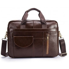 Сумка мужская под ноутбук Vintage Коричневая