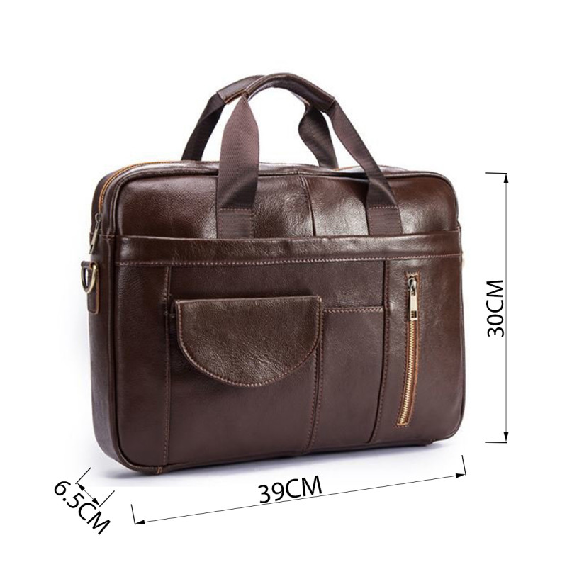 Сумка мужская под ноутбук Vintage Коричневая