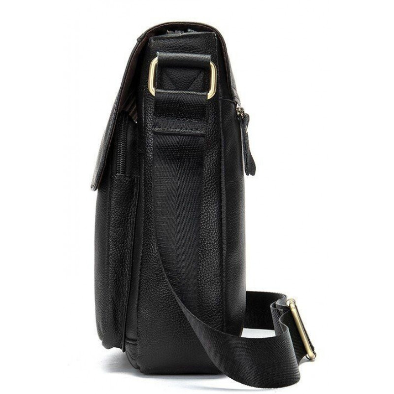 Сумка на плече зі шкіри Vintage Чорна