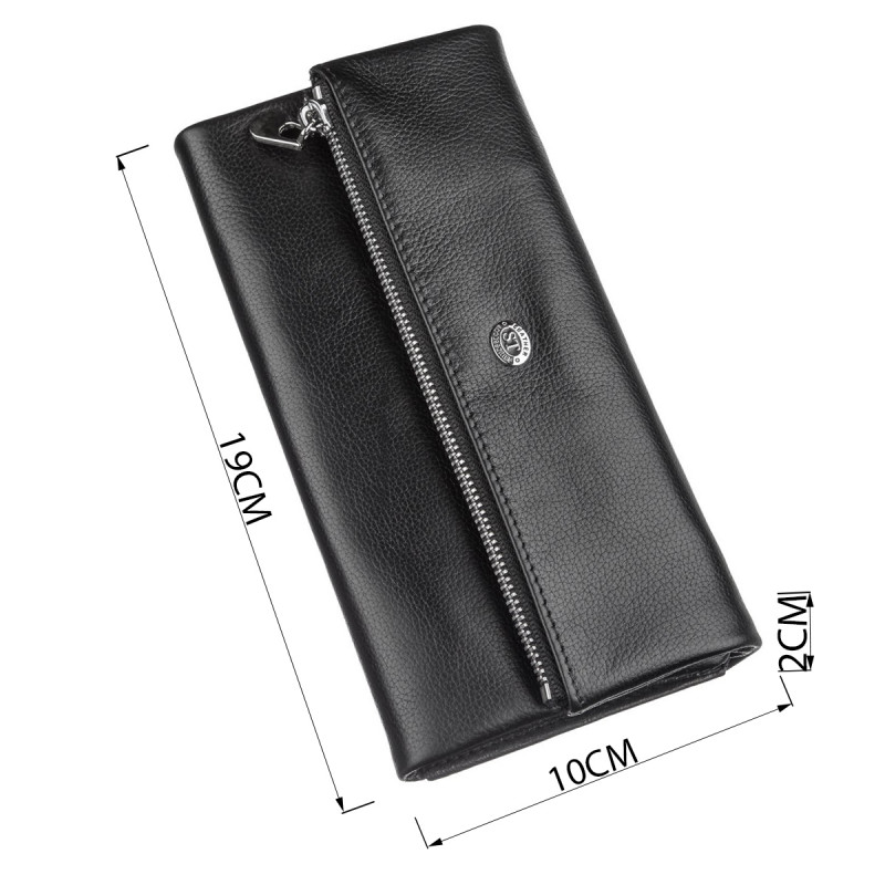 Женский кошелек ST Leather Черный