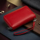 Гаманець зі шкіри на клямці ST Leather Червоний