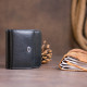 Маленький гаманець на кнопці жіночий ST Leather Чорний