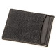 Зажим для денег STINGRAY LEATHER из натуральной кожи морского ската Черный