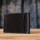 Зажим для денег STINGRAY LEATHER из натуральной кожи морского ската Черный