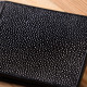 Зажим для денег STINGRAY LEATHER из натуральной кожи морского ската Черный